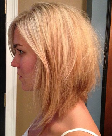 Carré Plongeant long Blond