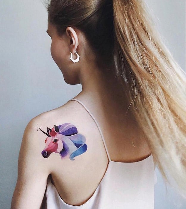tatouage Licorne