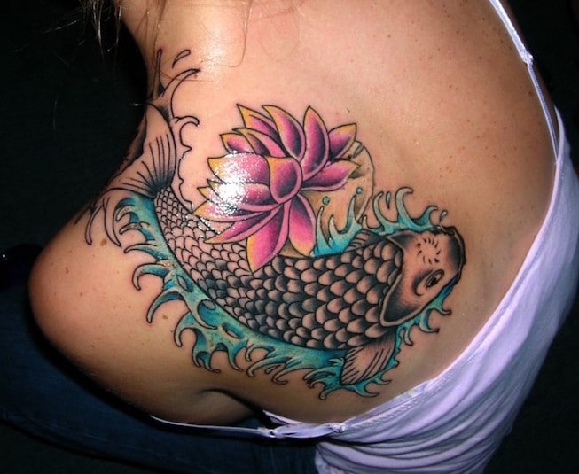 tatouage motif Poisson 