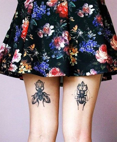 2 Tatouages Arrière Cuisse