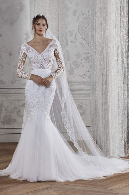Robe Dentelle Geometrique