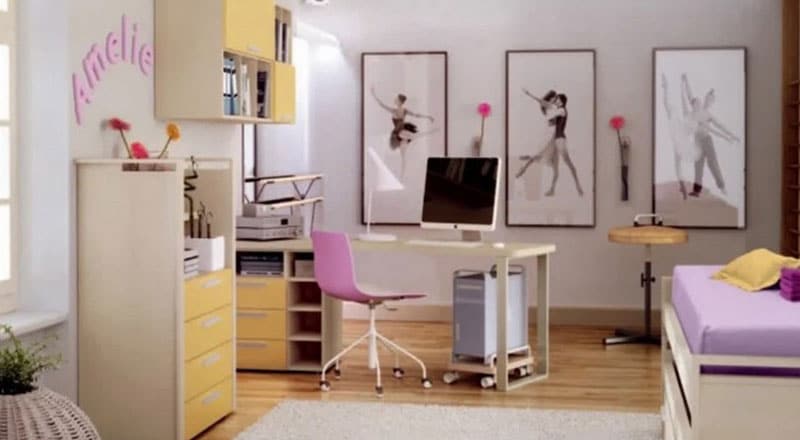 idée deco Chambre fille Thème Danse 