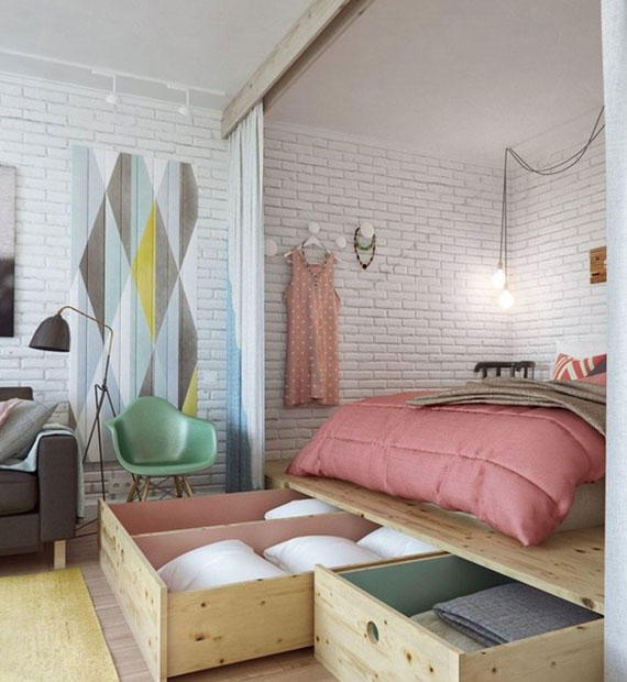 Rangement Optimisé deco chambre fille