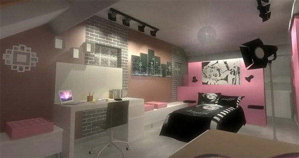 deco chambre fille sur le Thème Cinéma 