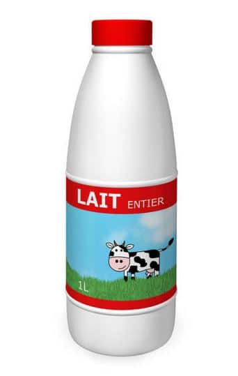 Bouteille De Lait Entier © Istock