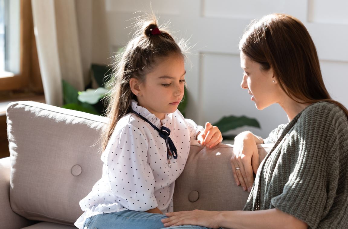 Mère Parle Avec Sa Fille