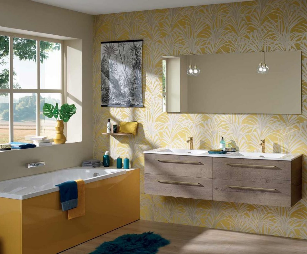 10.salle De Bain Jaune
