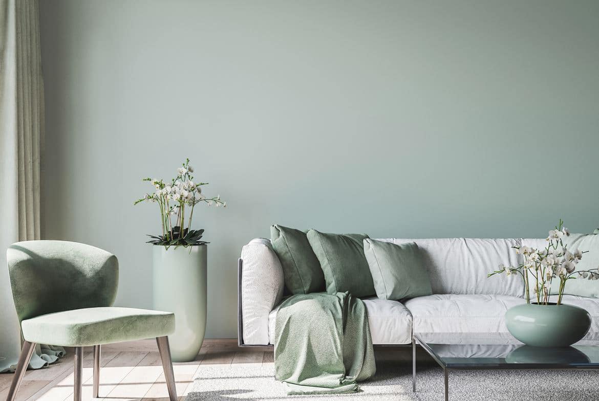 Salon Mur Couleur Vert