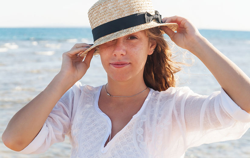 Chapeau Canotier Plage