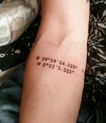 Coordonnées Gps Tatouage 