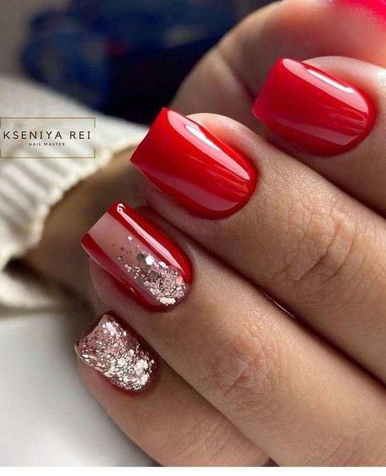 nail Art Rouge 