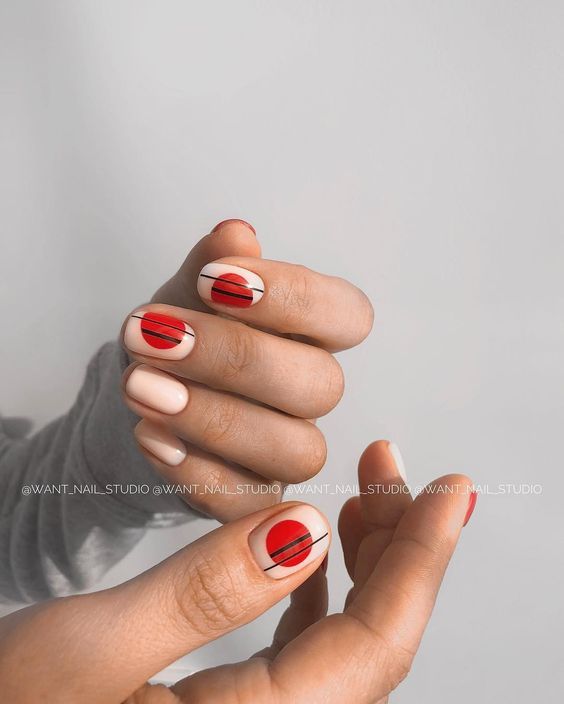 nail Art Rouge 