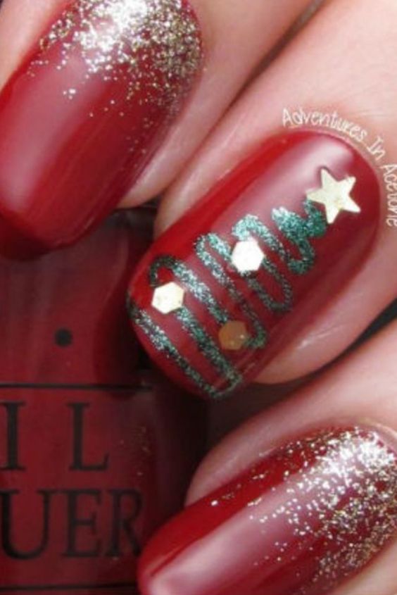 nail Art De Noël 