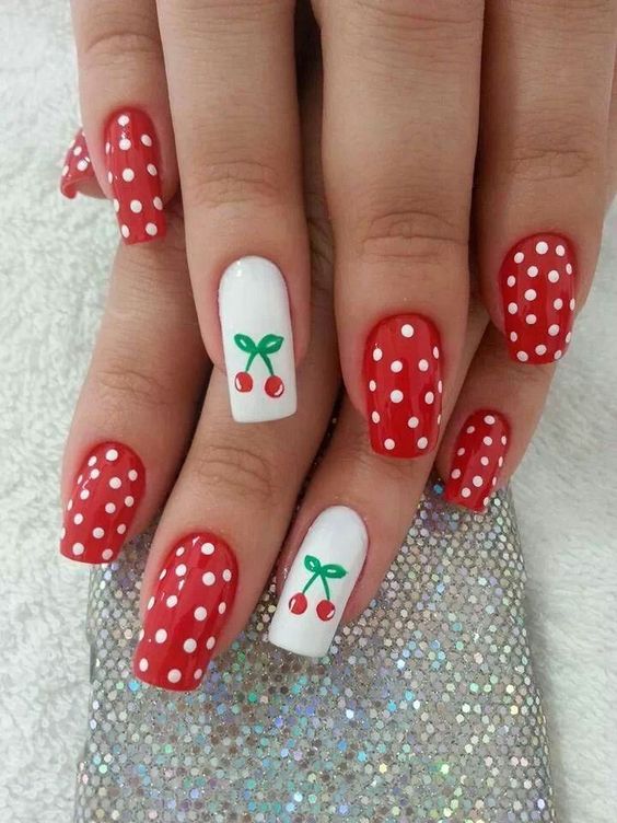 nail Art Rouge 