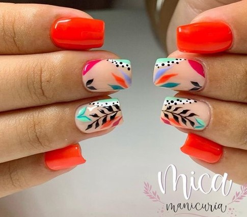 nail Art Rouge 