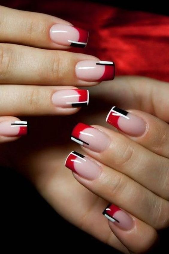 nail Art Rouge 