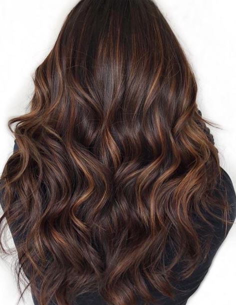 balayage Caramel Cheveux Ondulés
