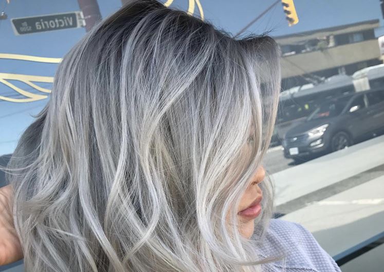 balayage Gris Clair 