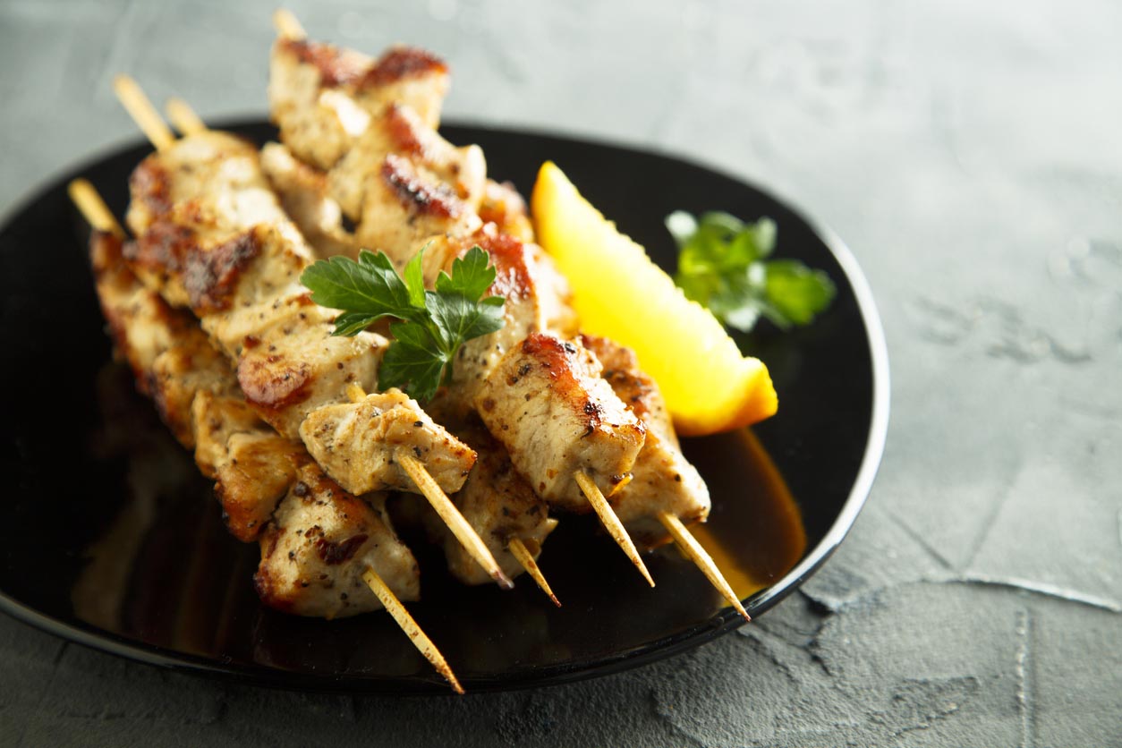 Brochette de poulet 