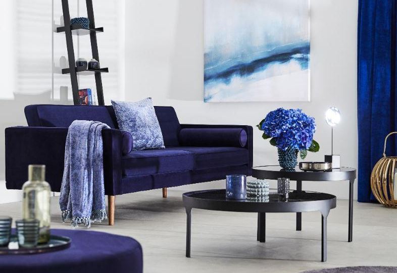 salon Dominante Bleu Roi 