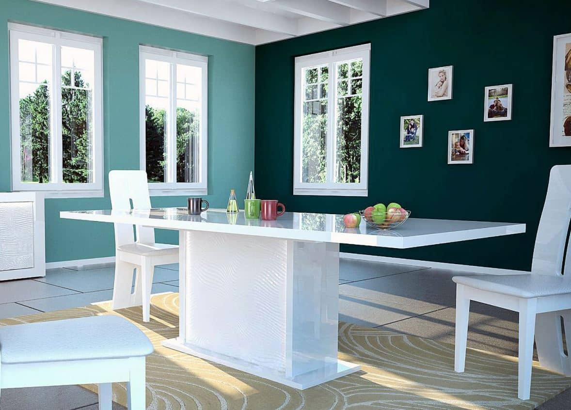 salle à Manger Vert Canard Et Vert D'eau 
