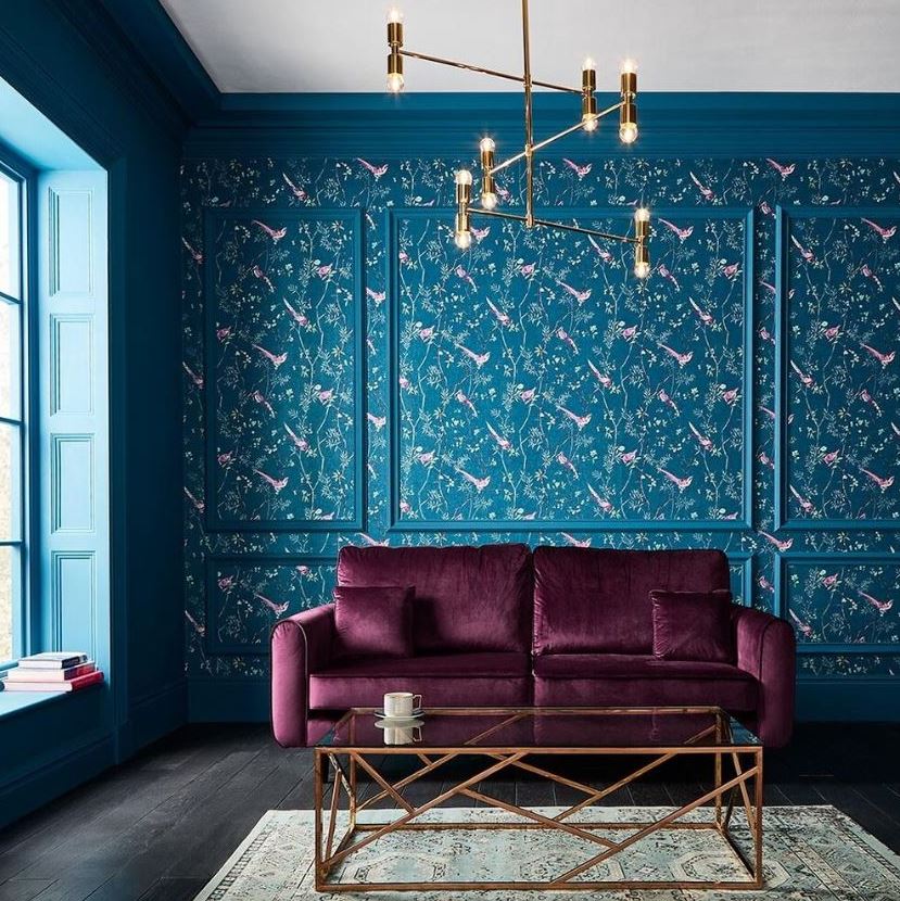 salon Bleu Canard 