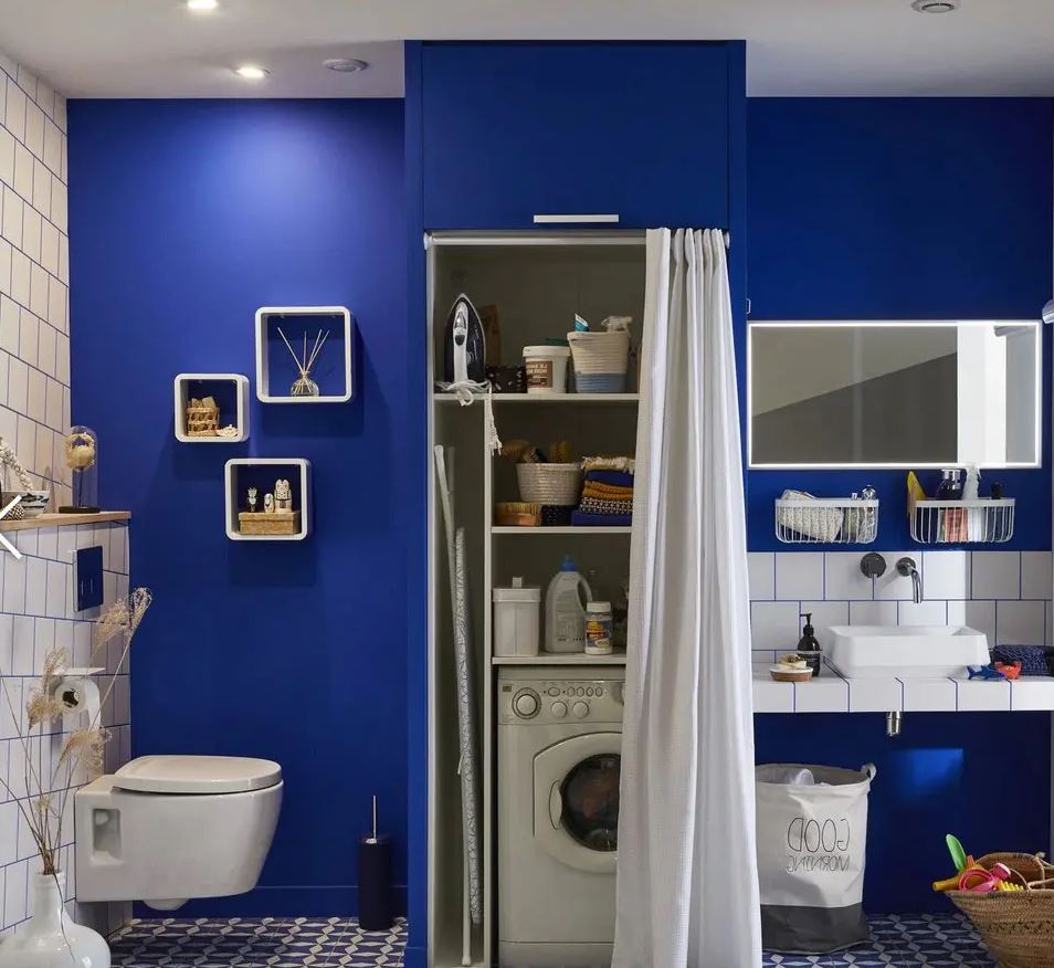 salle De Bain Bleu Roi 