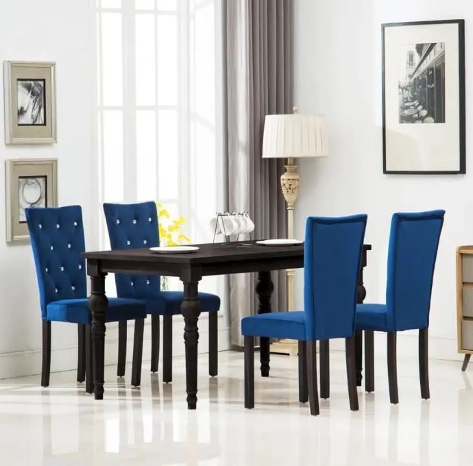 chaises Bleu Roi 