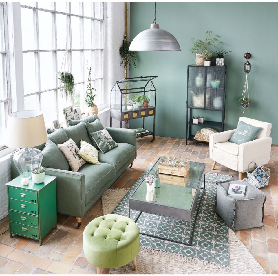 salon Dominante Vert D'eau