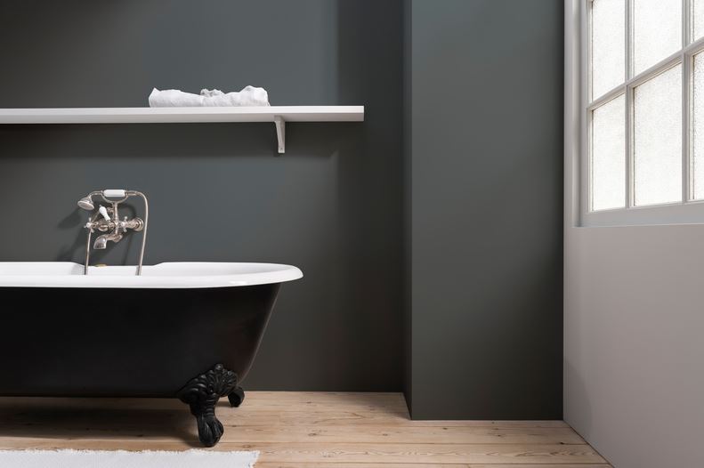 salle De Bain Gris Anthracite Et Noir 