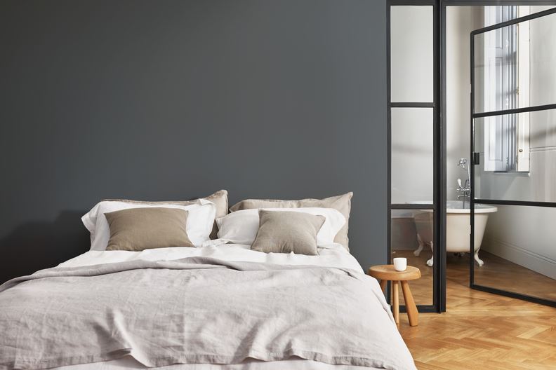 chambre Gris Anthracite Et Blanc 