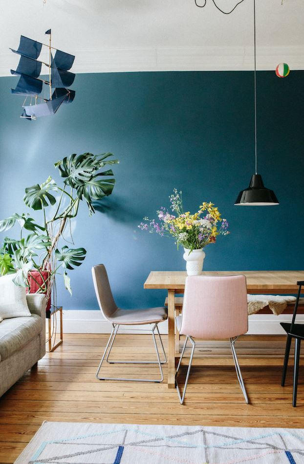 mur Bleu Canard 