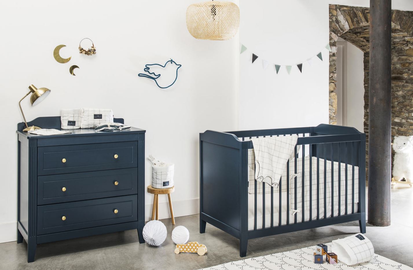 chambre Bébé Bleu Marine 