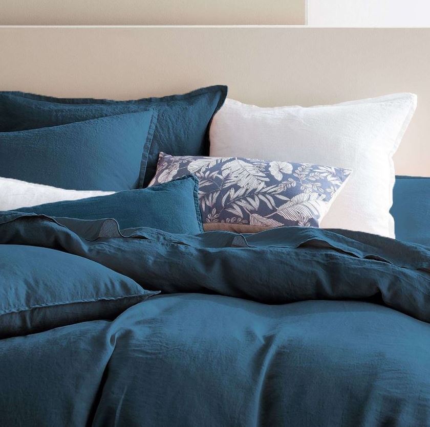 linge De Lit Bleu Canard 