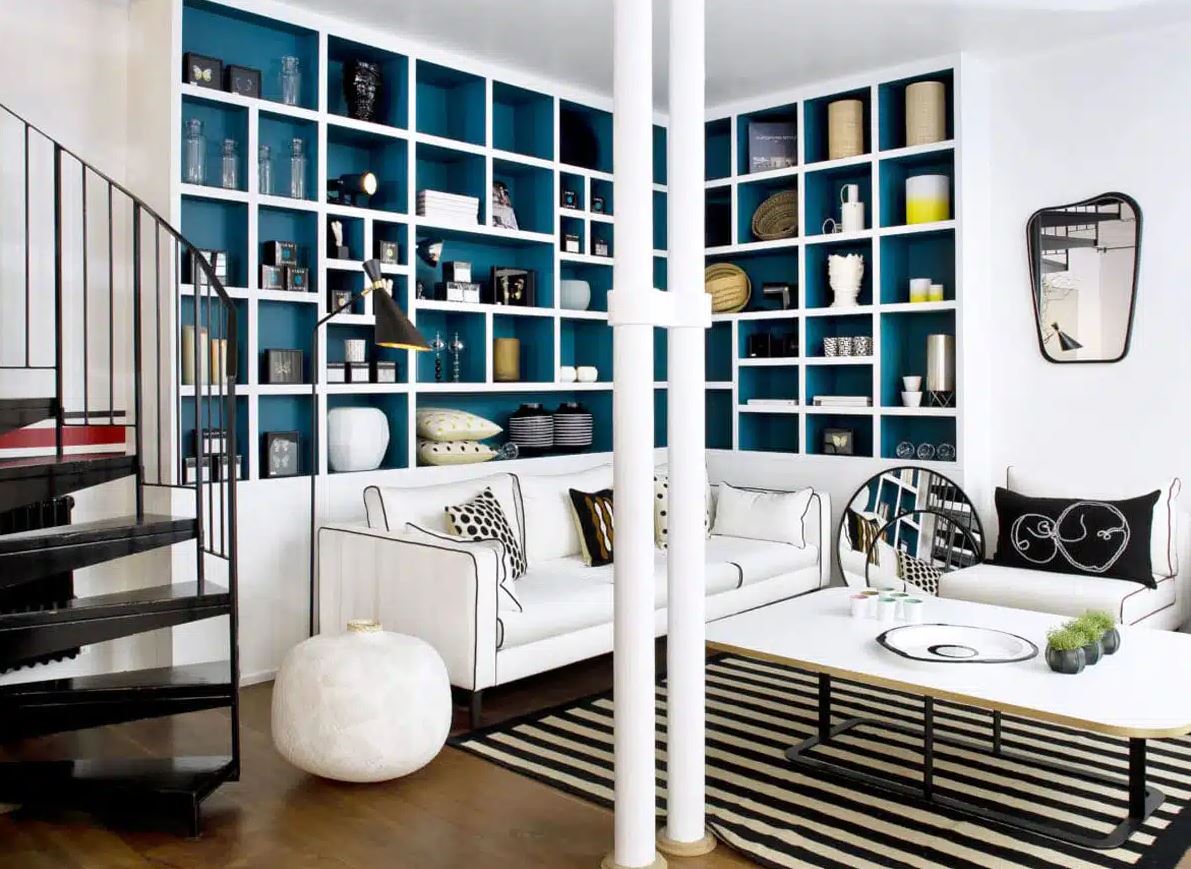 bleu Canard Et Blanc 