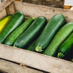 Courgettes Dans Une Cagette En Bois