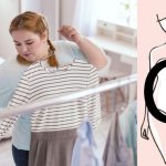 Jeune Femme Ronde Choissit Des Vêtements, Dessin De Morphologie O