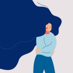 illustration femme mal dans sa peau