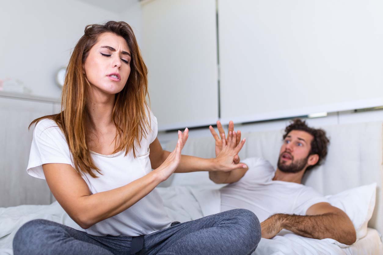 Couple avec des problèmes dans le lit