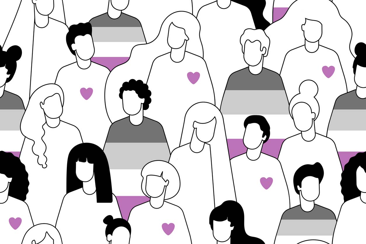 illustration du concept d'asexualité