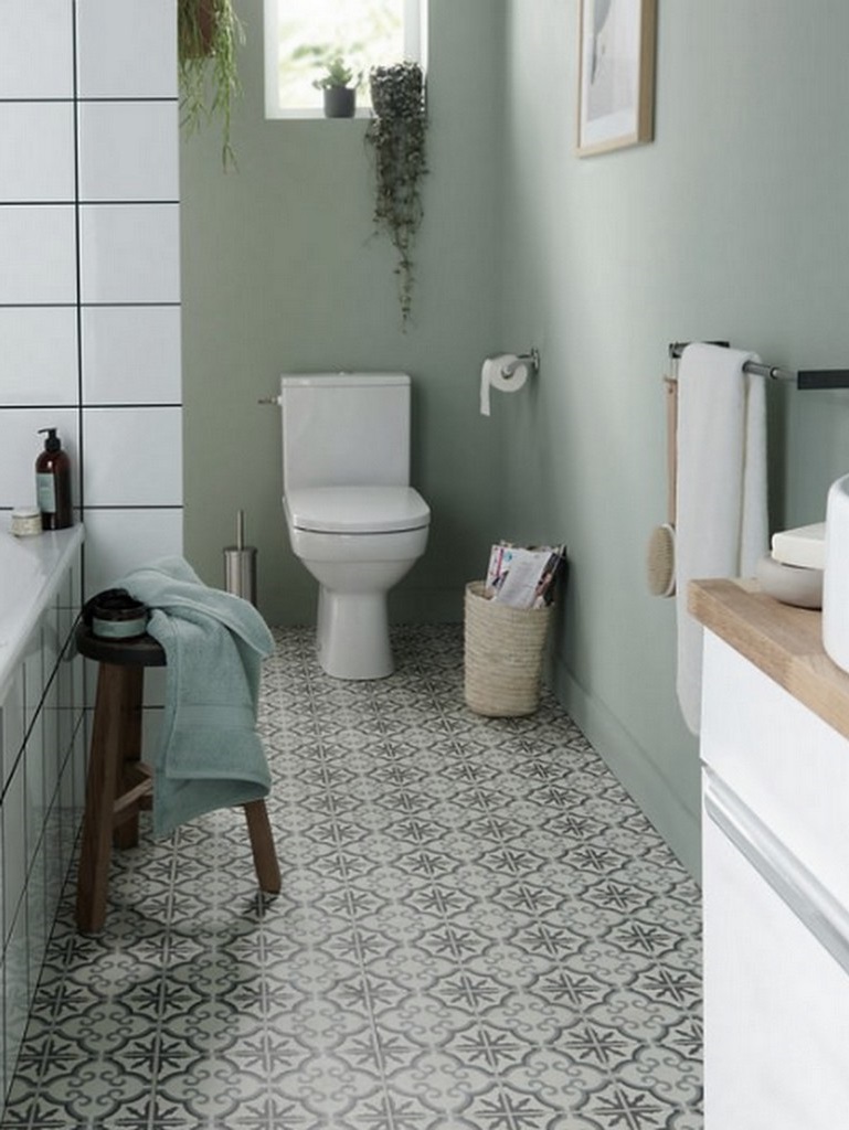 Un Motif Pour Reveiller Une Petite Salle De Bain 