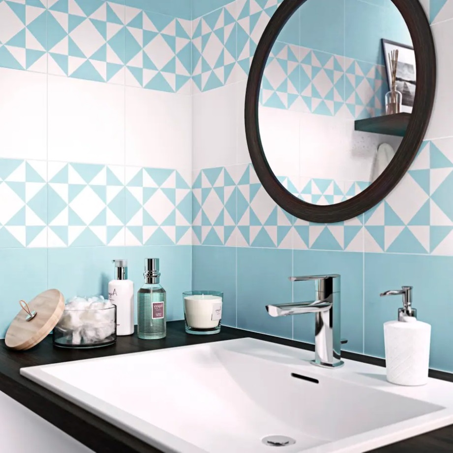 Un Motif Contemporain Et Un Coloris Plein De Peps 