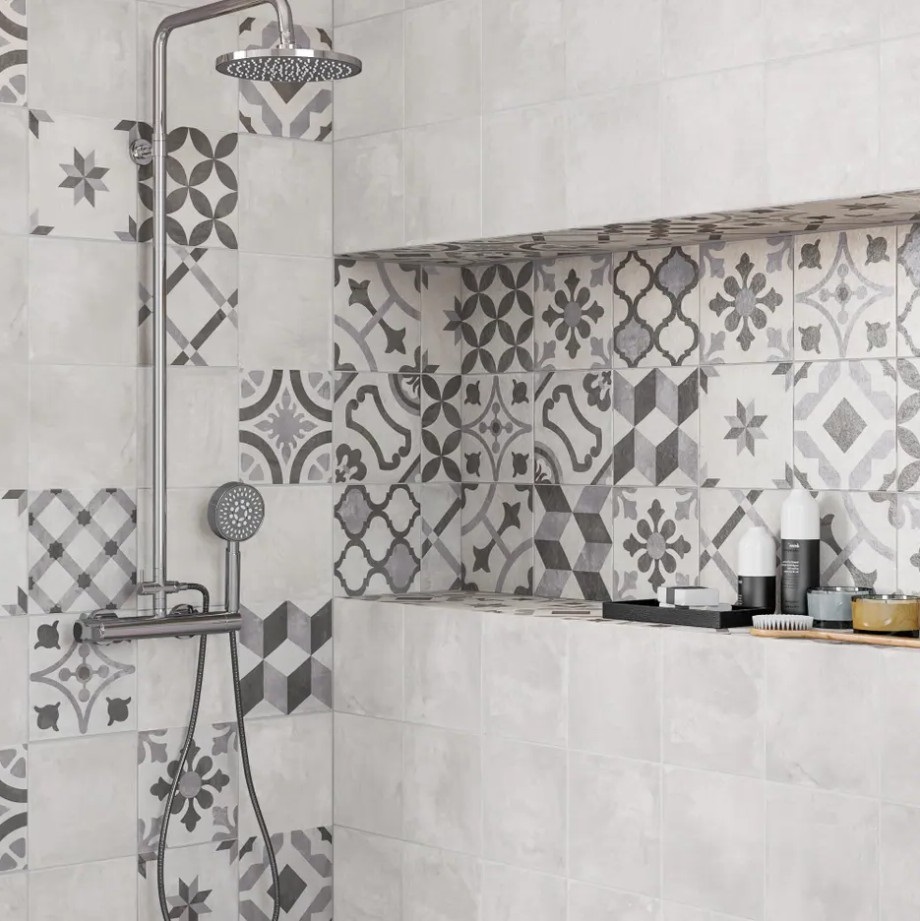 Le Carrelage Ciment Pour Habiller La Niche 
