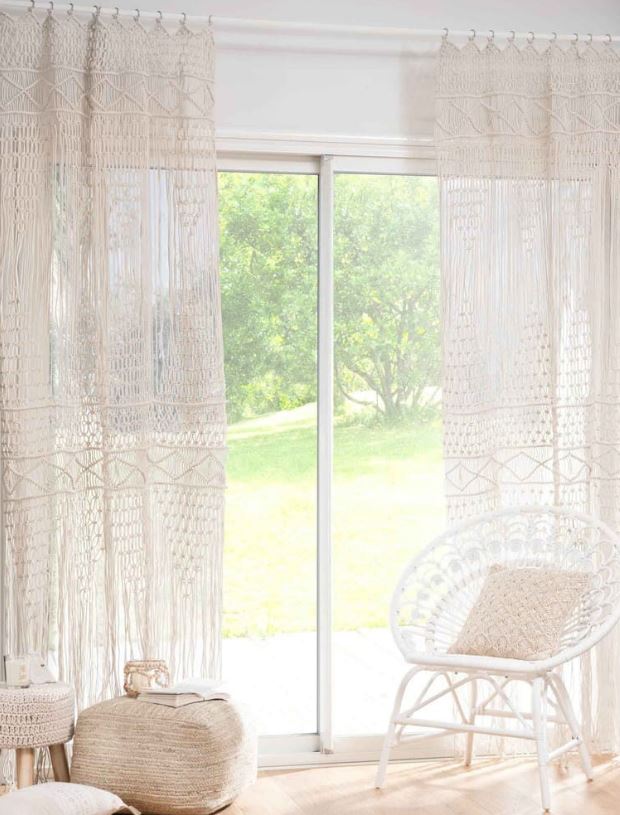 rideaux Macramé écru 