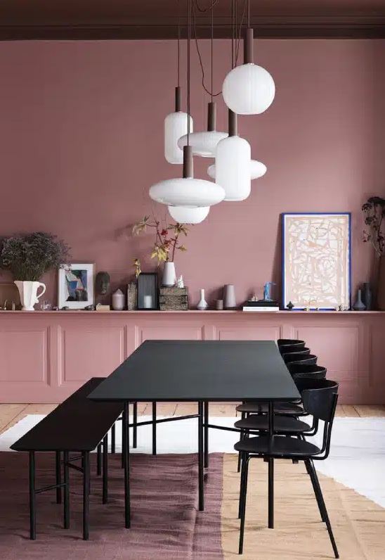 salle à Manger Contemporaine Terracotta Rosé 