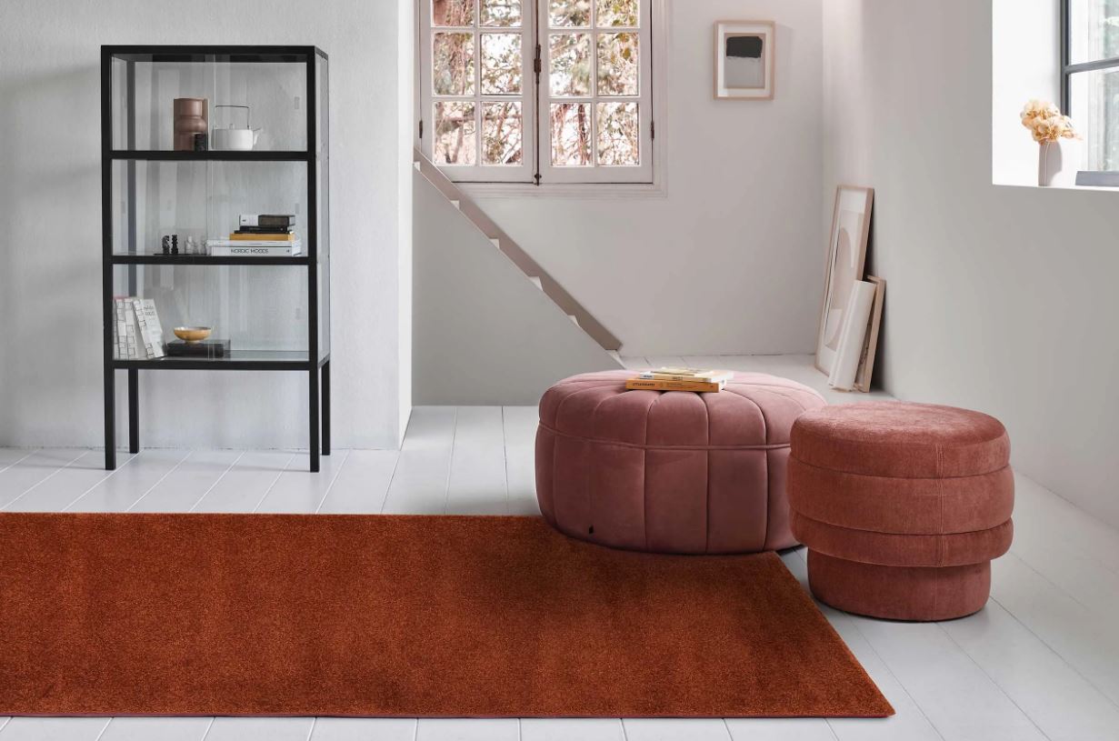 tapis Uni Terracotta 