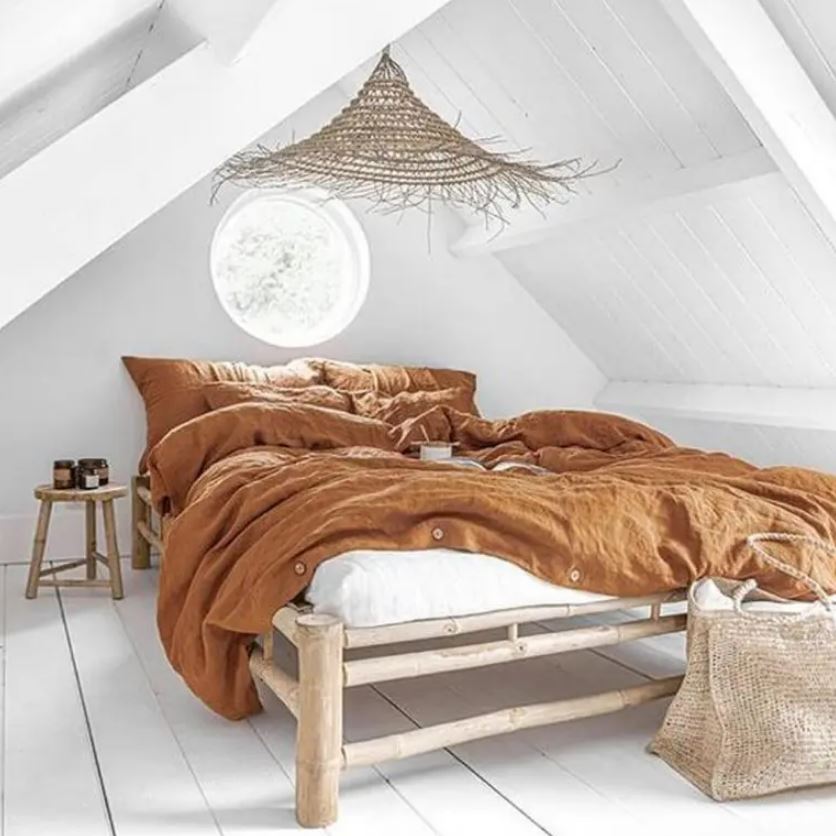 chambre Blanche Et Terracotta
