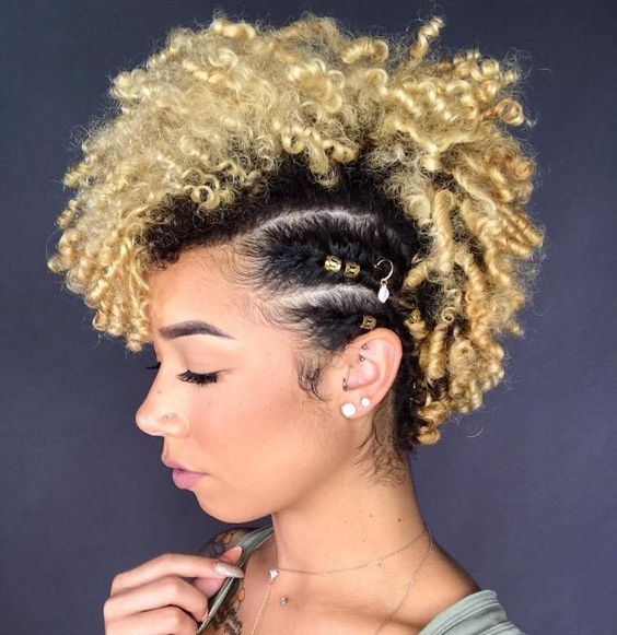 Pixie Cut Curly Avec Dread Locks