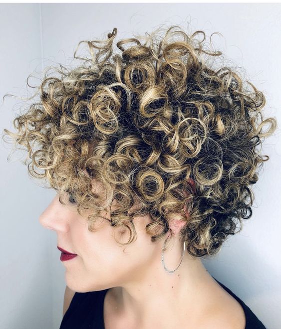 Bixie Cut Curly Arrondie