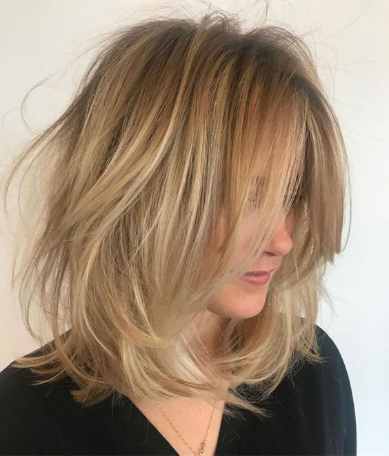 Carré Lob Décoiffé 